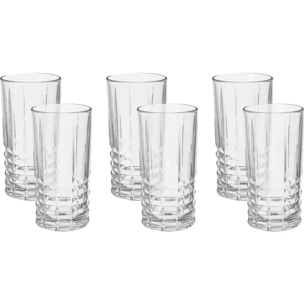 طقم شوب زجاج بلينك ماكس، 6 قطع، 440 مل - شفاف