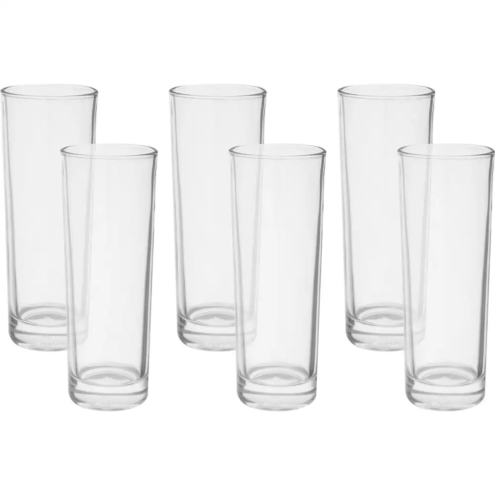 طقم شوب زجاج بلينك ماكس، 6 قطع، 270 مل - شفاف