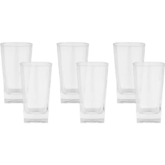 طقم شوب زجاج بلينك ماكس، 6 قطع، 255 مل - شفاف