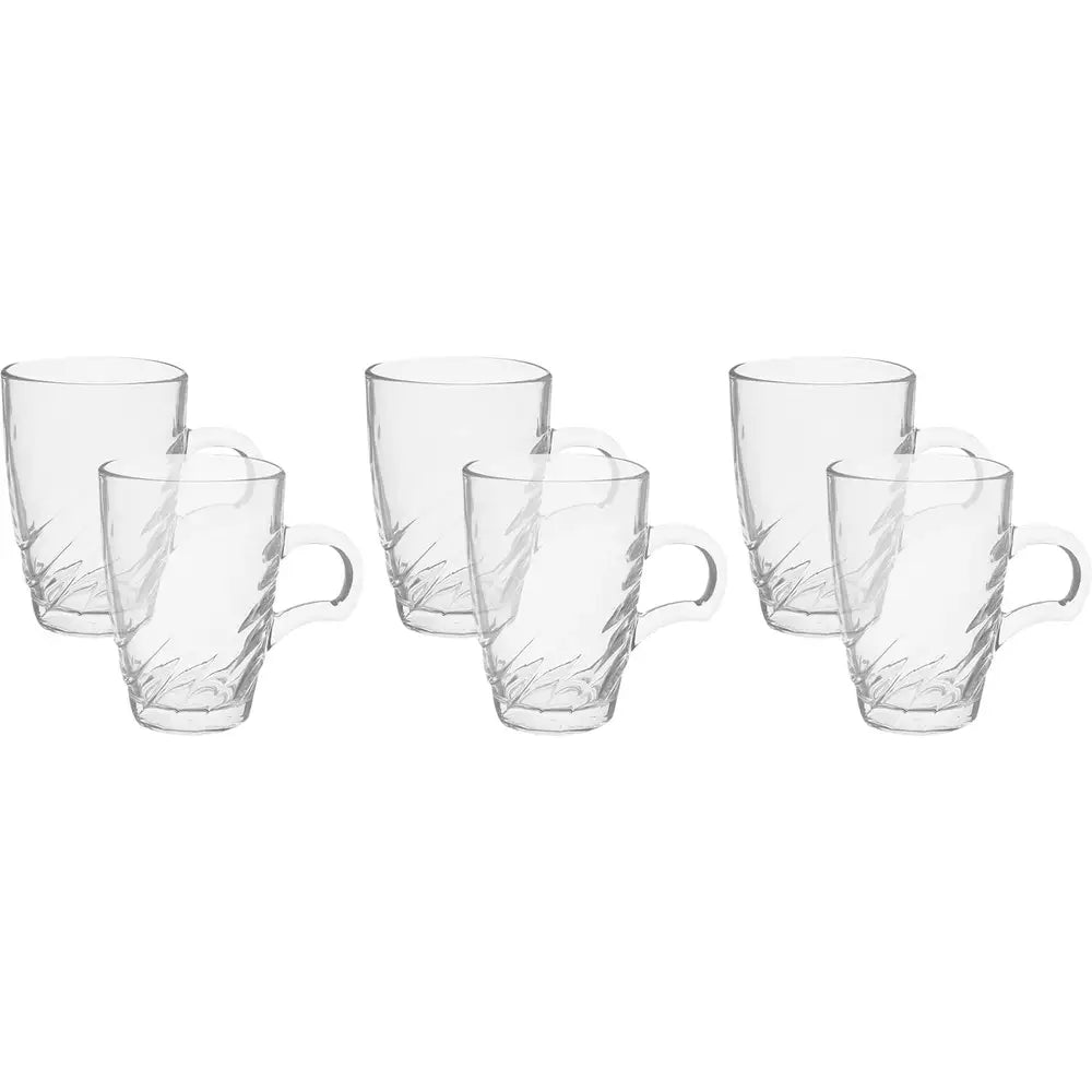 طقم مجات زجاج بلينك ماكس، 6 قطع، 230 مل - شفاف