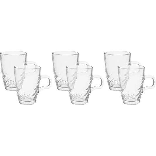 طقم مجات زجاج بلينك ماكس، 6 قطع، 230 مل - شفاف