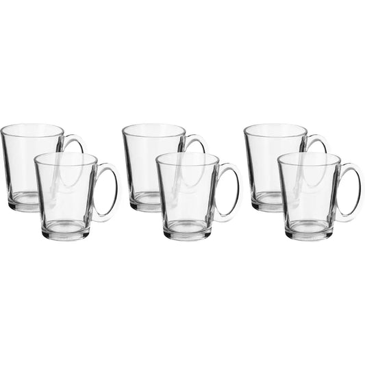 طقم مج زجاج بلينك ماكس، 6 قطع، 300 مل - شفاف