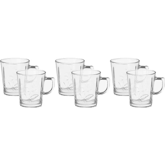 طقم مجات زجاج بلينك ماكس، 6 قطع، 260 مل - شفاف