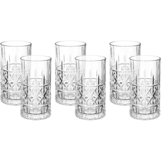 طقم اكواب زجاج بلينك ماكس، 6 قطع، 475 مل - شفاف