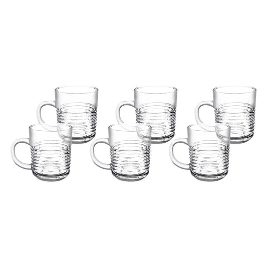 طقم مجات بلينك ماكس، 6 قطع 230 مل - شفاف