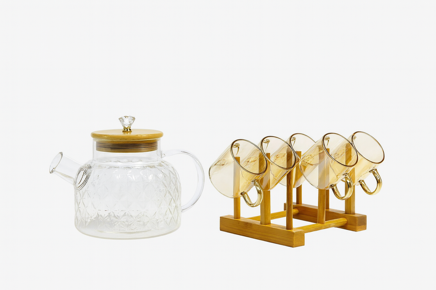 طقم قهوة بيركس عسلي 7 قطع